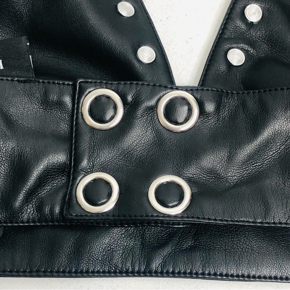 Killstar Black Embellished studded Cut Out Crop Alisse Bralet Top SZ S. G1 - Picture 11 of 13
